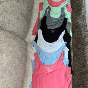 XL Tank Top Bundle of 7 women’s soft 92% polyester 8% spandex tank tops